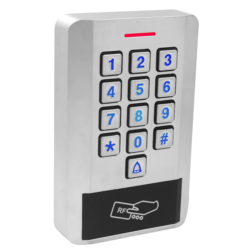 Imagem -03 - Rfid Senha Teclado Controle de Acesso Backlight Impermeável Ip68 Metal Door Standalone Access Control 6000 Usuário wg 26 Entrada 125khz