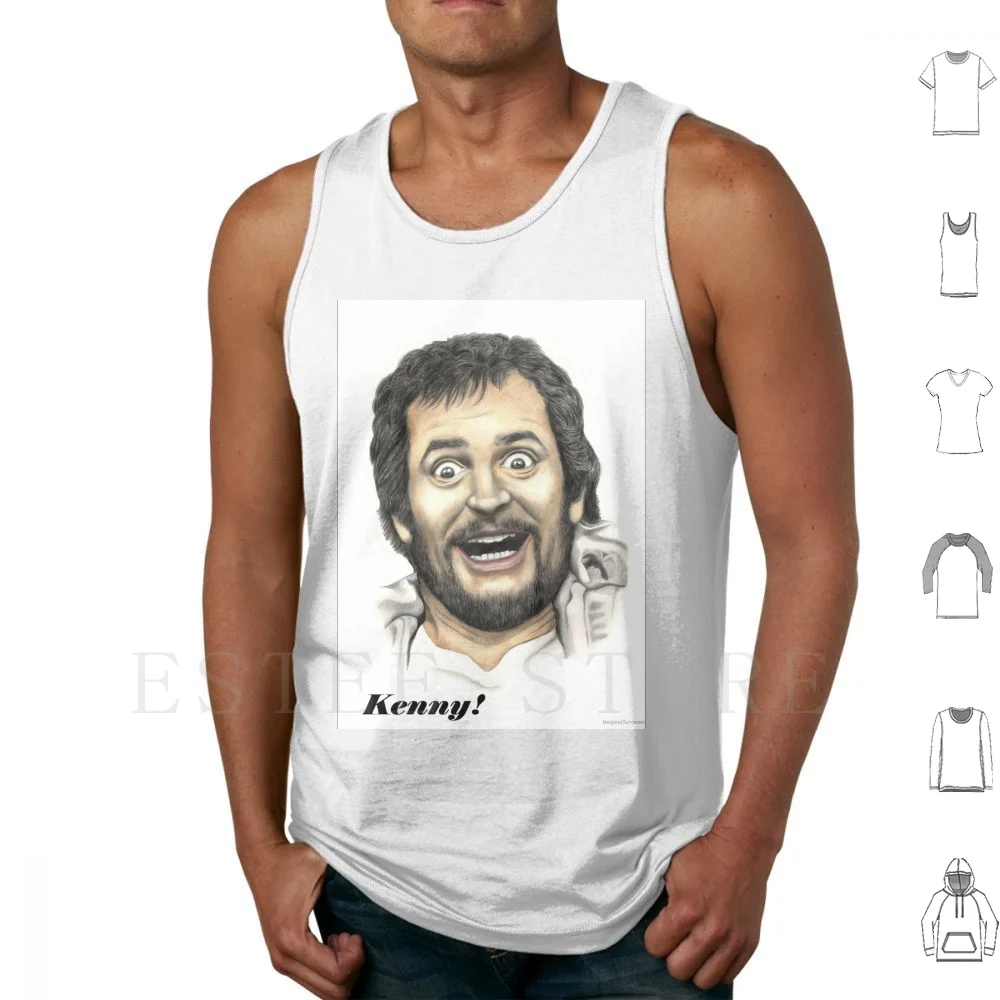 Kenny Everett Tank Tops Vest Sleeveless Kenny Everett Dj Disc Jockey Comedian Radio Best Possible Taste Cole Portrait