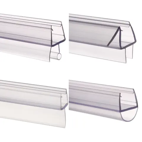 1PC 4-12mm Rubber Sealing Strips Water Baffle Glass Door Weatherstrip Useful Household Bathroom Portable Screen Window Seal New