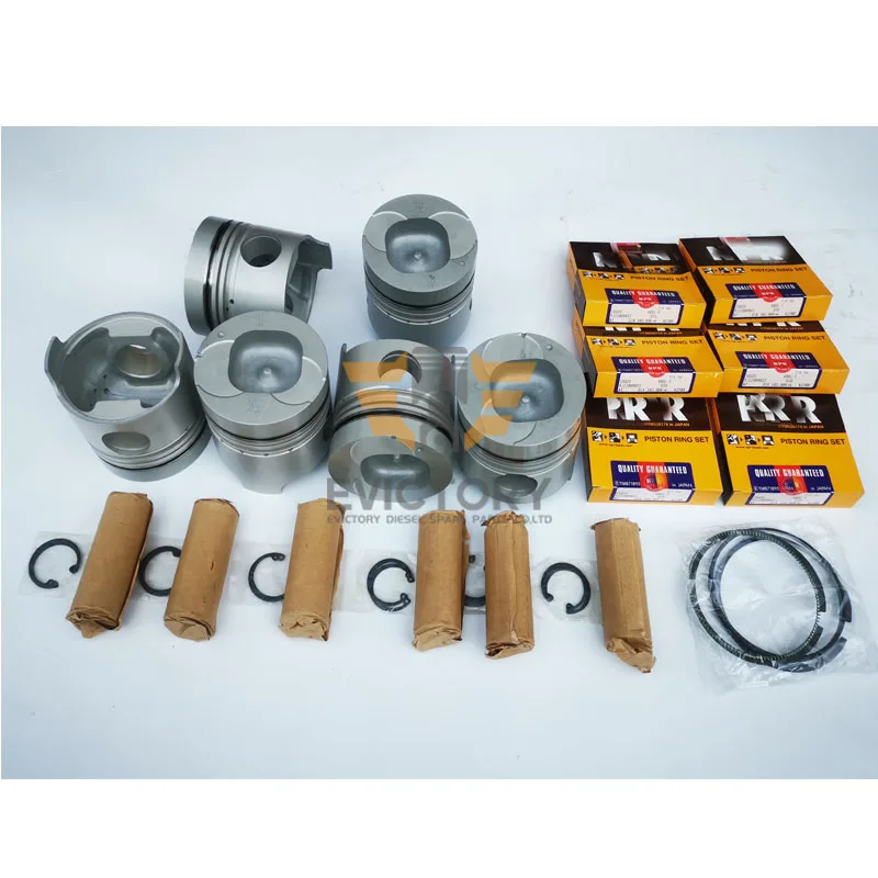 For Isuzu 6BD1 6BD1T rebuild overhaul piston and piston ring gasket kit