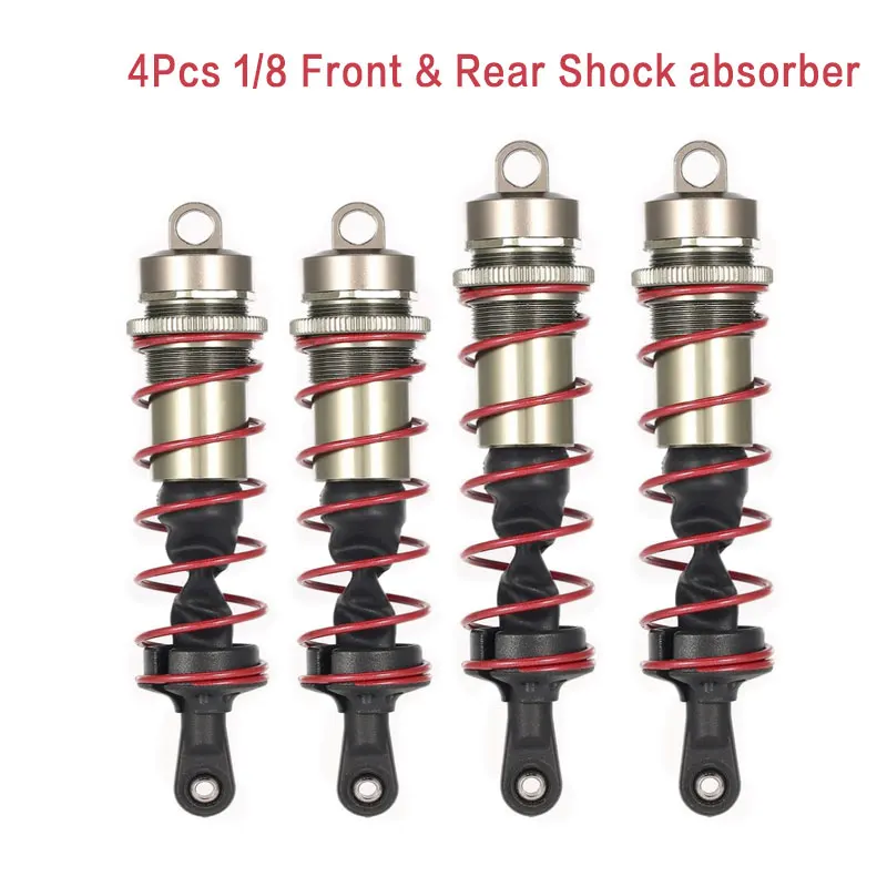 100% ZD Racing Oli 120mm Front & 143mm Rear Metal Shock Absorber Damper for JLB HSP DHK HPI Hongnor DF-Model 1/8 RC Car Truck