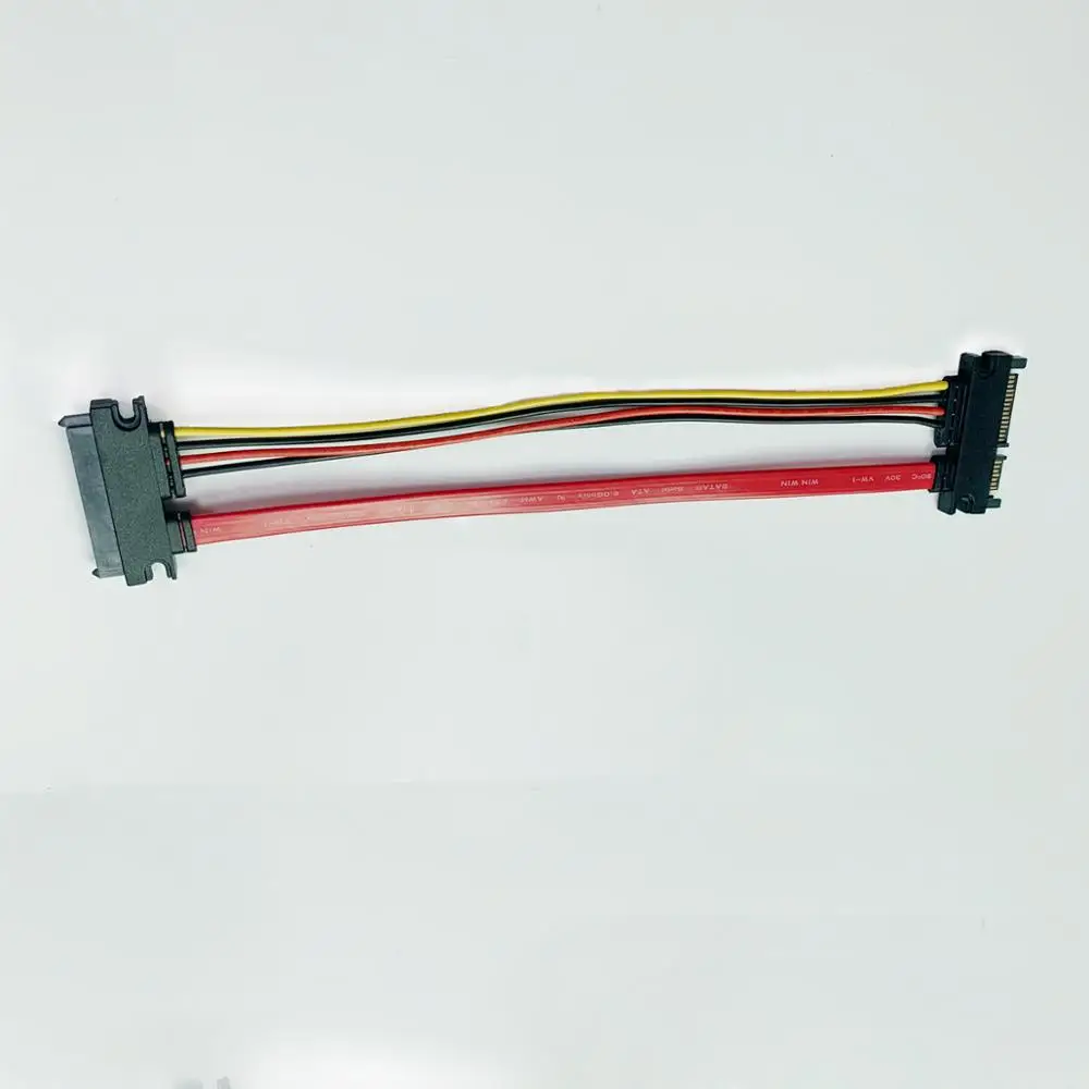 Sata 22Pin Extender Kabel Man-vrouw 7 + 15 Pin Serial Ata Sata Data Power Combo Verlengkabels