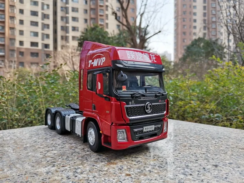 Collectible Alloy Model Toy Gift 1:24 Scale SHACMAN X5000 WP13 Truck Tractor Trailer Vehicles DieCast Toy Model for Decoration