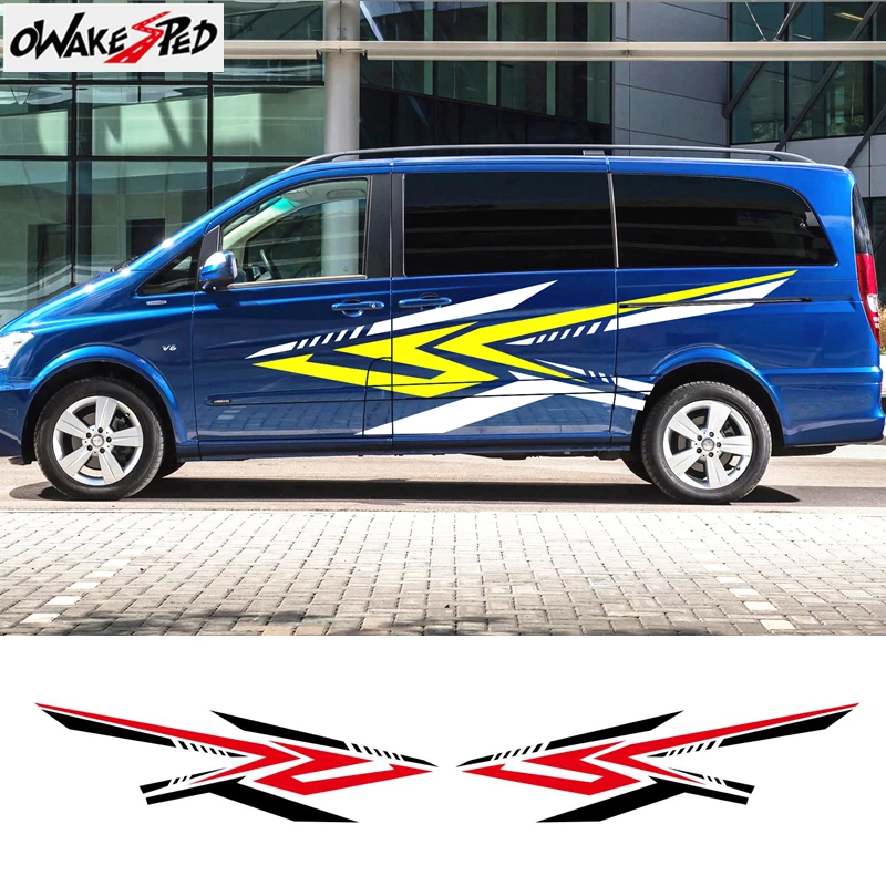 Car Body Decor Stickers Sport Styling For-Mercedes Benz Viano Exterior Accessories Auto Door Stripes Graphics Vinyl Decals