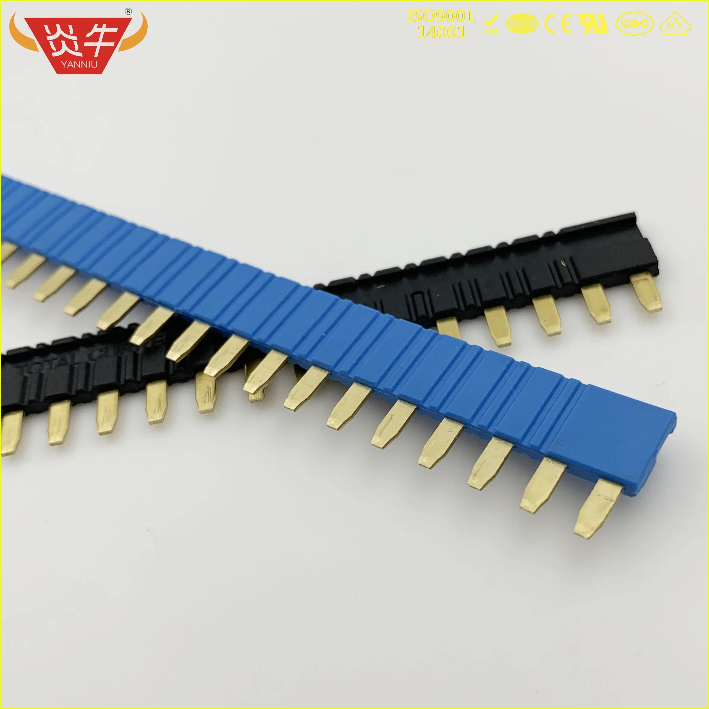 10Pcs RELAY SOCKETS 41F  41FF  DIN Rail Snap Mount contact bridge 20Pin jumpers shorting relay shorting bar