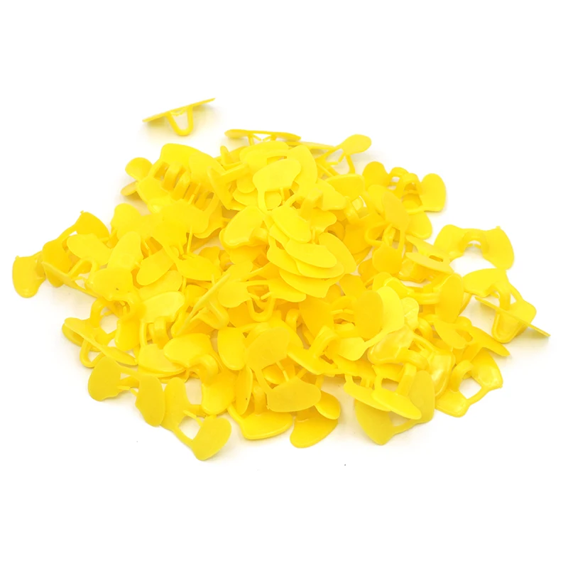 100 Pcs Chicken Glasses Yellow Anti-pecking Glasses Pheasant Chick Poultry Protection Supplies Equipment