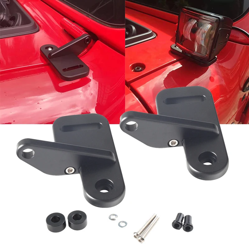 JL Windshield Pillar Light  Bracket for Jeep Wrangler JL JLU Sahara Rubicon Sport 2018 2019