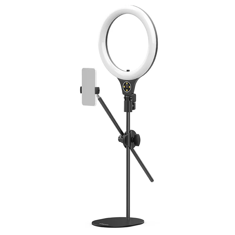 

VIJIM Ulanzi Desktop Ring Light Kit With Base Bracket Phone Holder 3500K-6500K 10W Dimmable Video Fill Light for Live Streaming