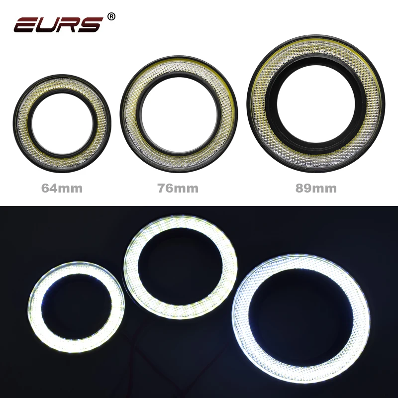 2PCS LED Angel Eyes Bulb Halo Ring Lamp Car Daytime Running Light  2.5