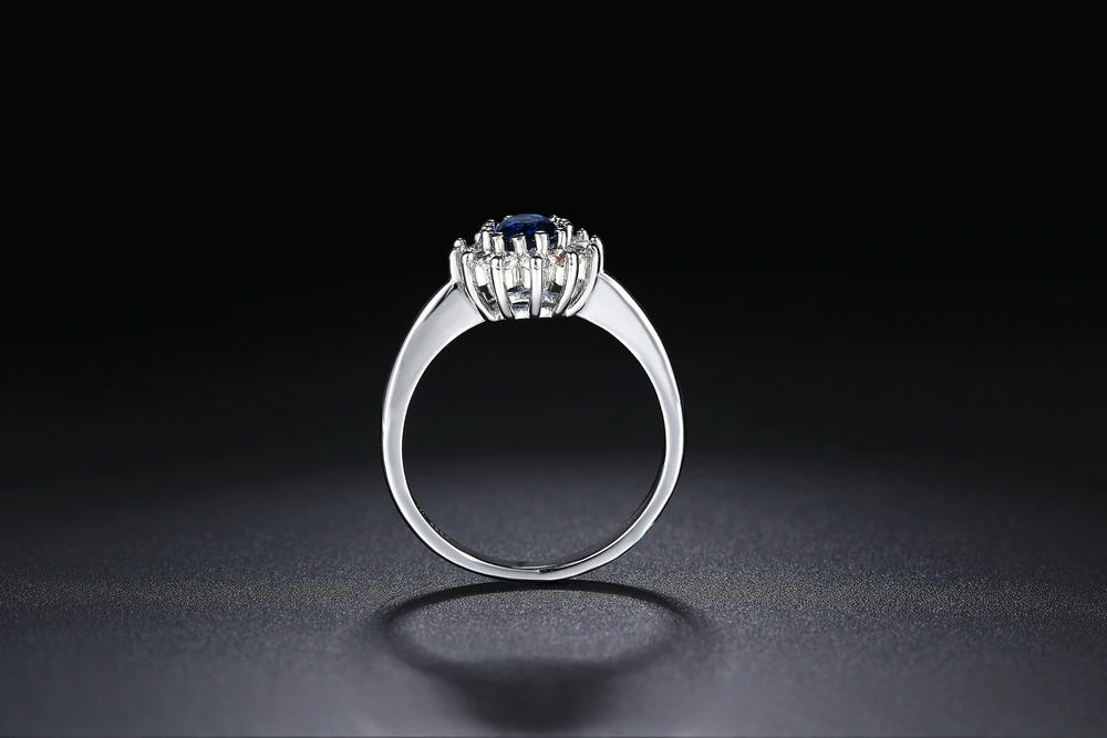 Diana Ring Für Frauen Prinzessin Stil Blau Kristall Zirkon Silber Farbe Engagement Hochzeit Finger Ringe Geschenk Mode Schmuck R076 – Detail 10