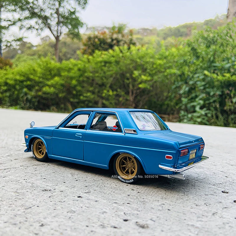 Maisto 1:24 Tokyo MOD Nissan 1971 DATSUN 510 alloy car model handicraft decoration collection toy tool gift die-casting