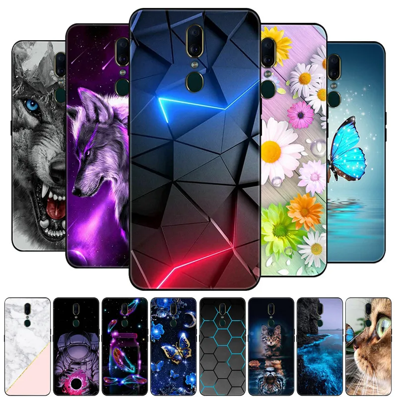 For OPPO F11 Case Silicone Soft TPU Back Cover For OPPO F11 Pro Case F 11 F11Pro Case flower Cartoon Coques For OPPO F11 Pro