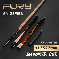 GM Series Fury Snooker Cue Stick With Case Canada Ash Shaft Brass Joint Billiard Cue Kit Snooker Stick Kit  taco de sinuca