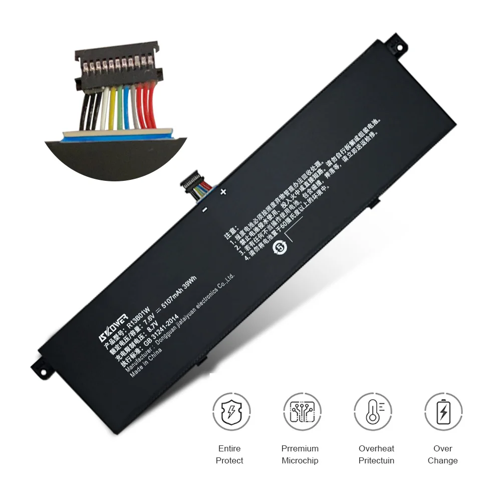 بطارية كمبيوتر محمول SKOWER R13B01W لبطاريات Xiaomi MI Air 13.3 بوصة للكمبيوتر اللوحي R13B02W