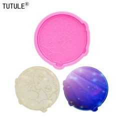 Shiny tree ornament epoxy resin adorable kawaii creatures Silicone mold olymer Clay epoxy and Pendant Keychain Silicone mold