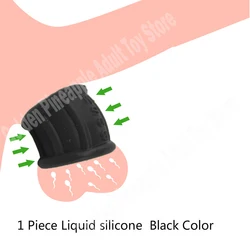 Silicone Penis Ring Sex Toys for Men Reusable Ejaculation Lock Cock Rings Silicone Foreskin Correction Ring Phimosis Corrector