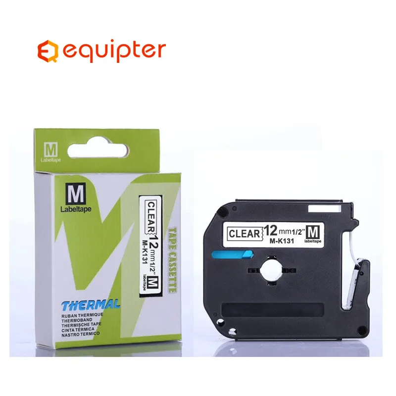 6pcs 12mm Combo set MK Label Tapes Compatible for Brother p-touch Label Printer ribbon M-K131 MK-231 mk431 MK531 MK631 MK731