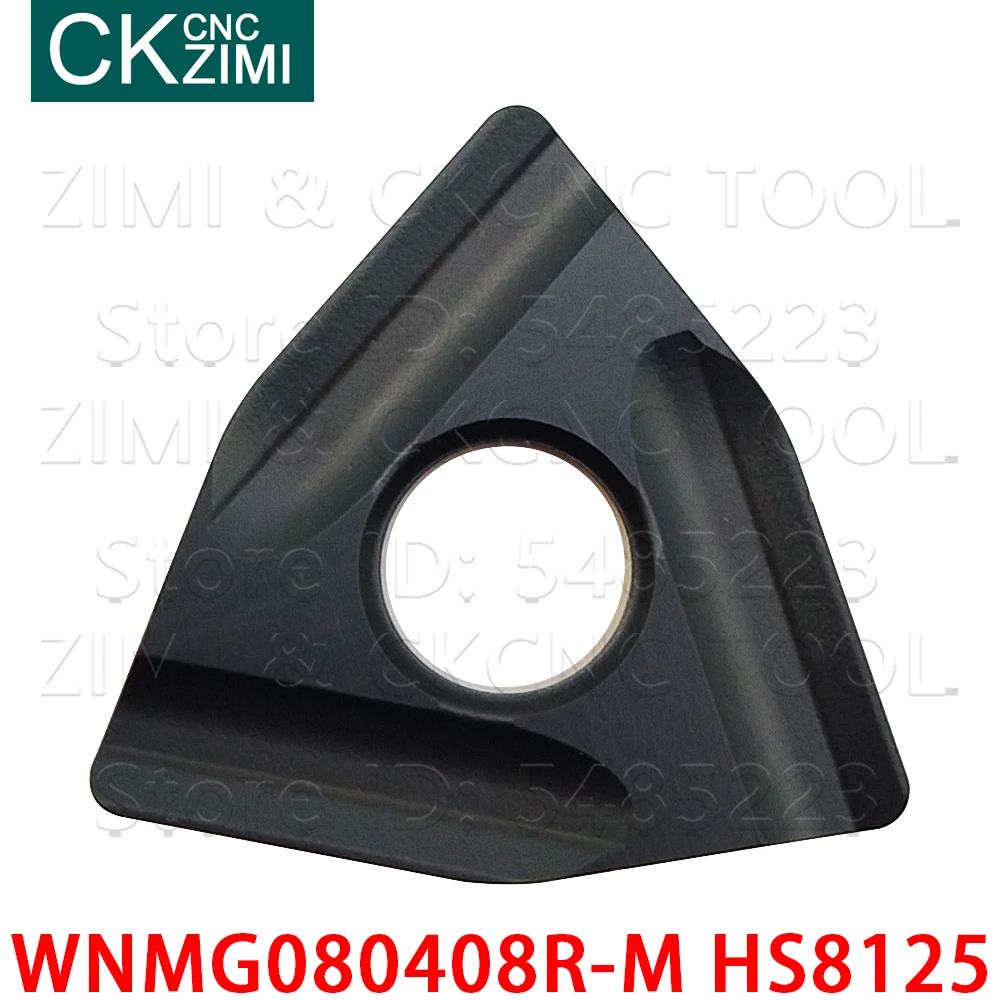 WNMG080408R-M HS8125 WNMG 080408R wkładki z węglika dłutowanie ostrze toczenie wkładki tokarka metalu CNC narzędzia WNMG 080408 R dla stali