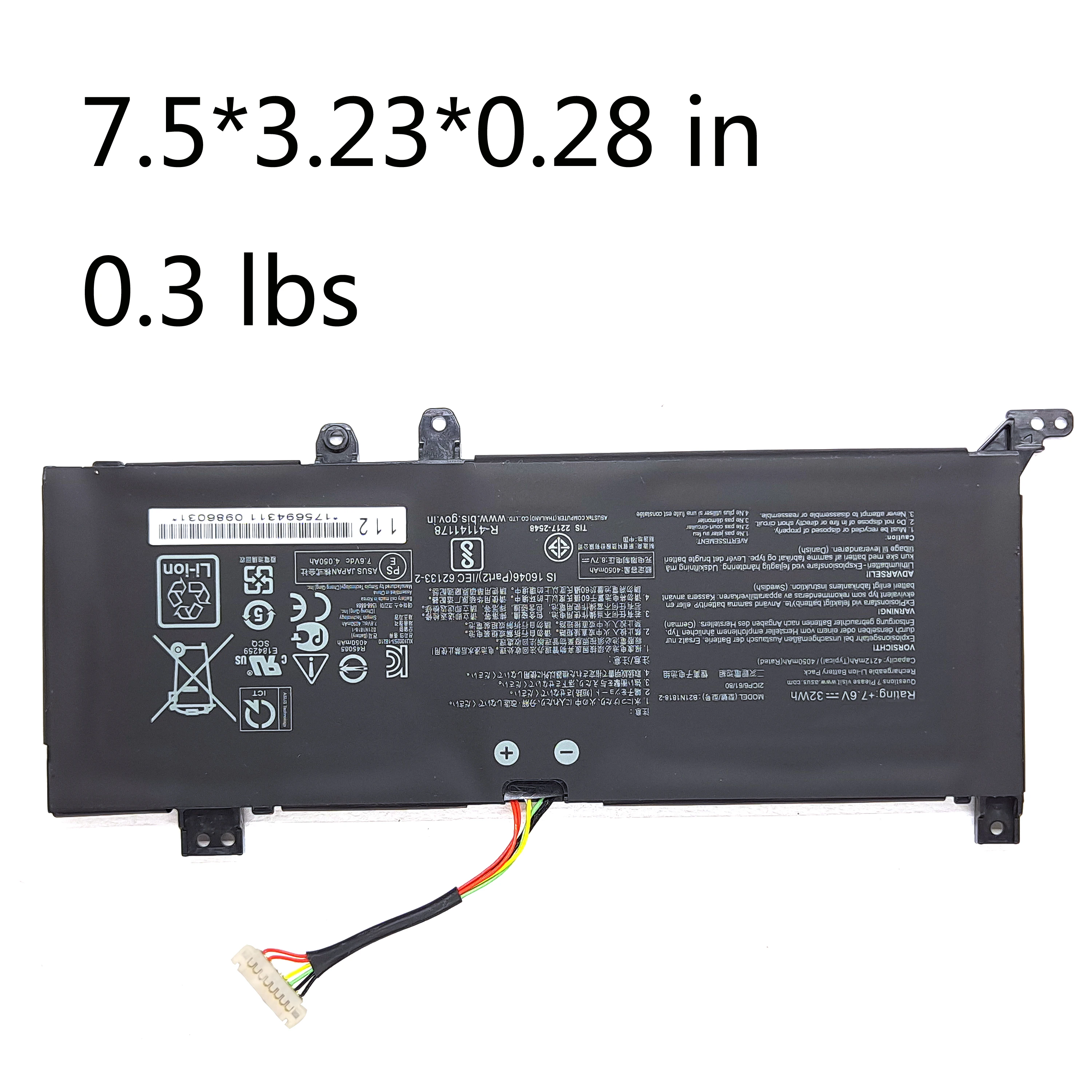 Genuine Original C21N1818 B21N1818 B21N1818-2 B21N1818-3 Battery For ASUS VivoBook 15 X512FA X509FB A509FA A409FL F509FJ X509UA