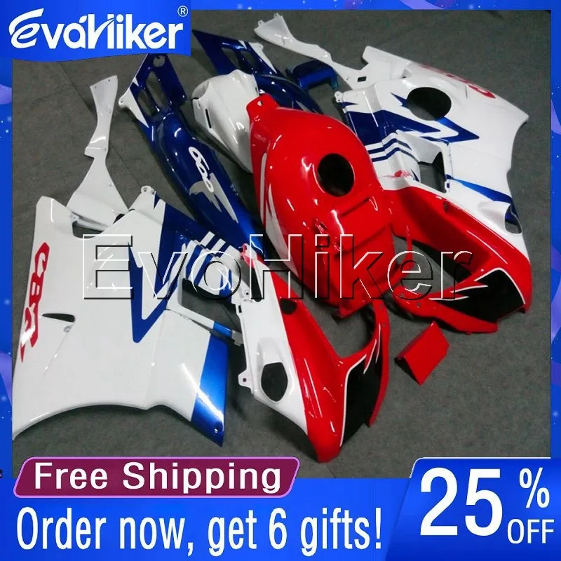 

Custom motorcycle fairing for CBR600F2 1991 1992 1993 1994 red white motorcycle plastic cover