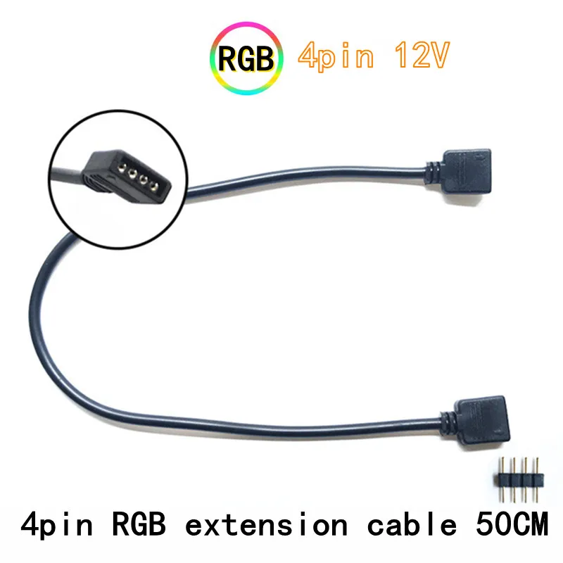 4-pin 12V 3-pin 5V extension adapter cable connected to system board 2 or 3 or 4  light splitter PC connector hub