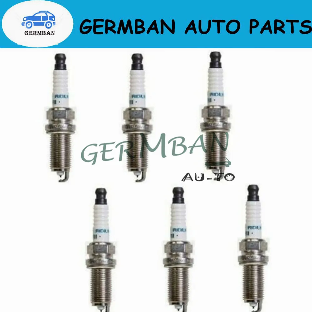 Set of 6 12290R40A01, 12290R40A02, 12290R48H01, 12290R70A01 Spark Plug Iridium 3436 For Chrysler Jeep Hyundai Honda 06-18