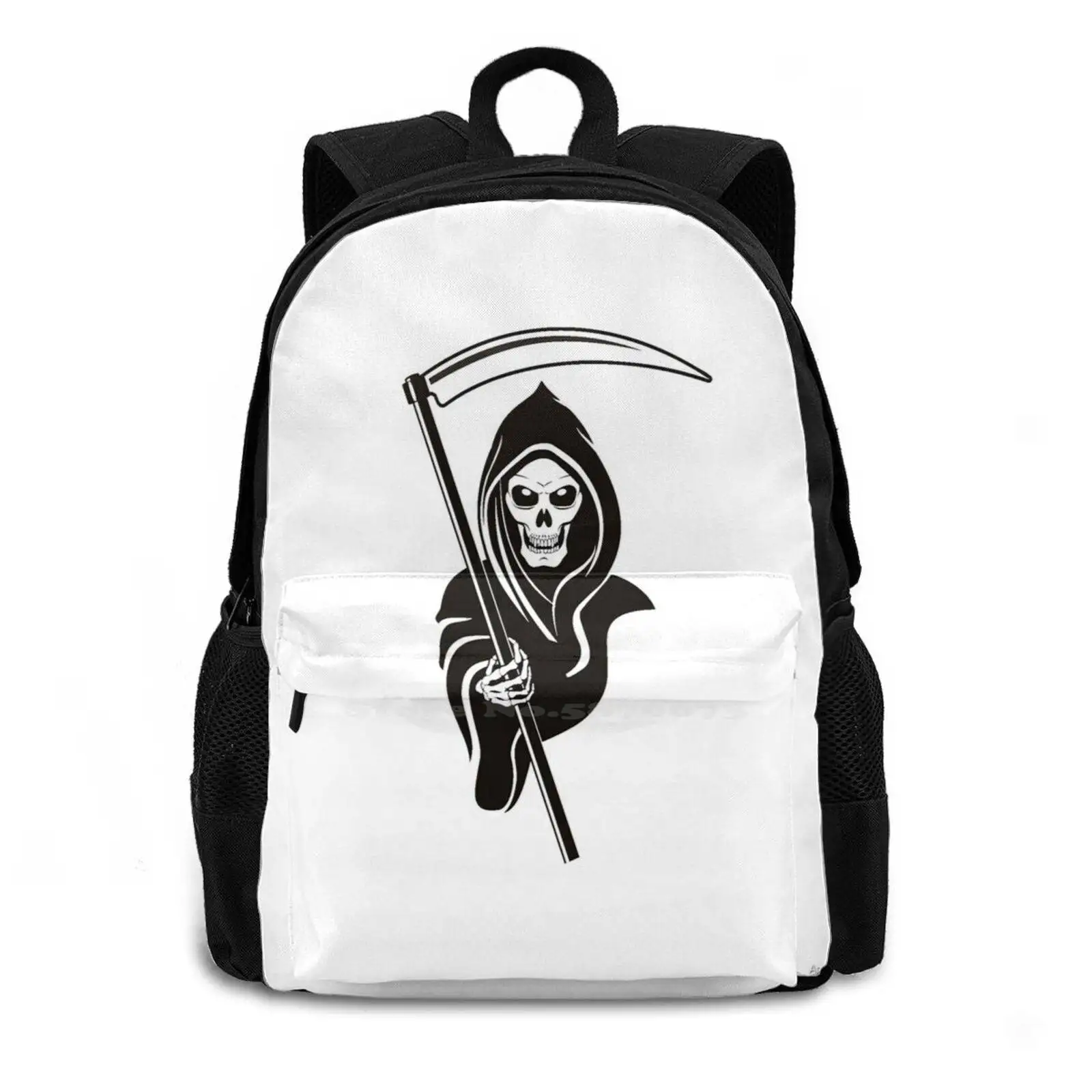 Reaper Cushion Hot Sale Schoolbag Backpack Fashion Bags Reaper Death Pun Evil Murder Sin Grave Grim