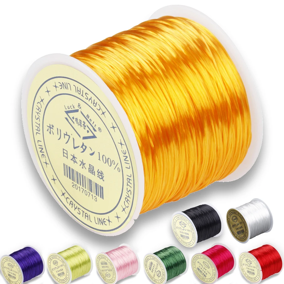 10M Sterke Elastische Kristal Threading String Kralen Koord voor Armbanden Diy Sieraden Maken Draad Koorden Rekbare Dikte 1mm