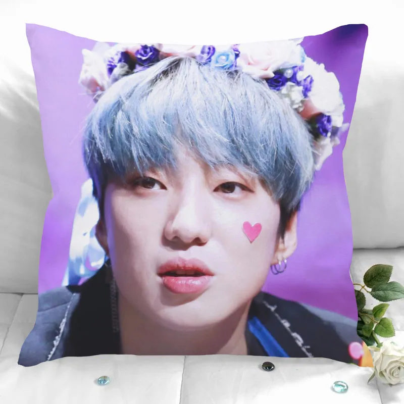 New Custom Kang Seung Yoon Pillowcases Printed Square Pillowcase Home Decorative Zipper Pillow Cover 35X35cm40X40cm(One Side)