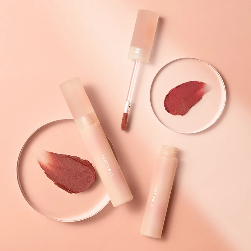 Judydoll Marshmallow Lip Cream Mist Texture Matte Effect Lip Gel Lip Tint Liquid Lipstick Womon Beauty Makeup