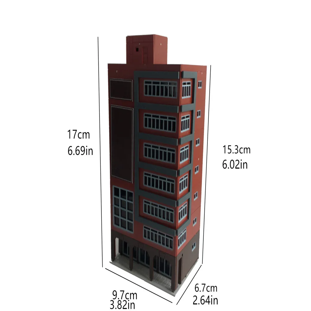 1/150 160 scena architektoniczna Abs Model Diy budynek centrum handlowego dla modelarza Hobby