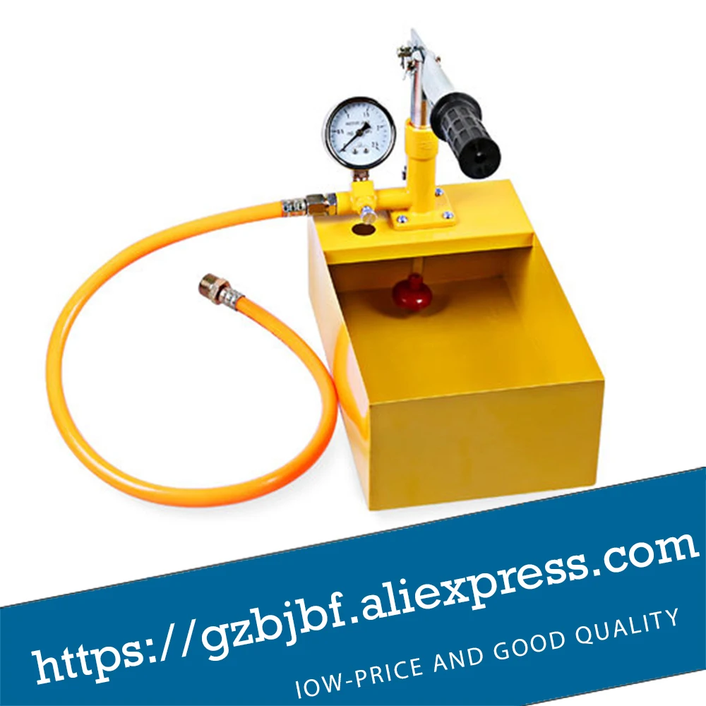 

Yellow Manual Water Pipe Pressure Test Pump 25kg