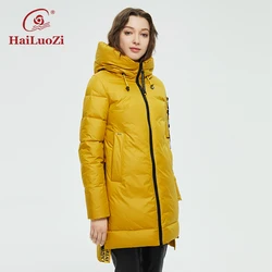 HaiLuoZi-Veste d'Hiver Chaude et Décontractée pour Femme, Vêtement d'Extérieur, Parka de dehors, Loisirs, Haute Qualité, 87, 2022