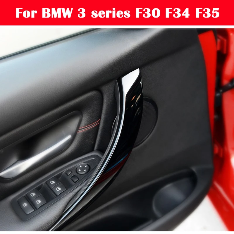 

For BMW 3 series F30 F34 F35 2013-2018 Car Styling Inner Door Panel Handle Pull Trim Holder Auto Interior Accessories LHD