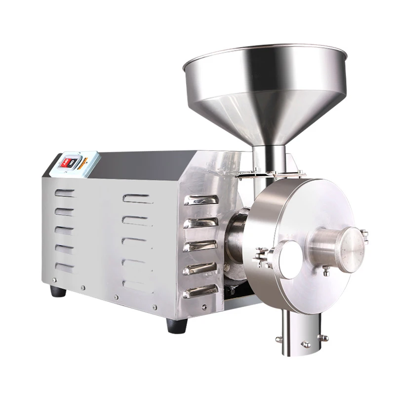 1.8KW Grains Mill Grinder Commercial Dry Grinding Electric Stainless Steel Powder Ultra-fine Grinding Machine