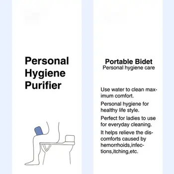 500ML přenosný bidetový rozprašovač, nepropustný anální sprcha, ruční bidet, anální mytí, sprchový klystýr, univerzální rozhraní 8 nejlepší prodej Přenosná ruční sprcha - №1