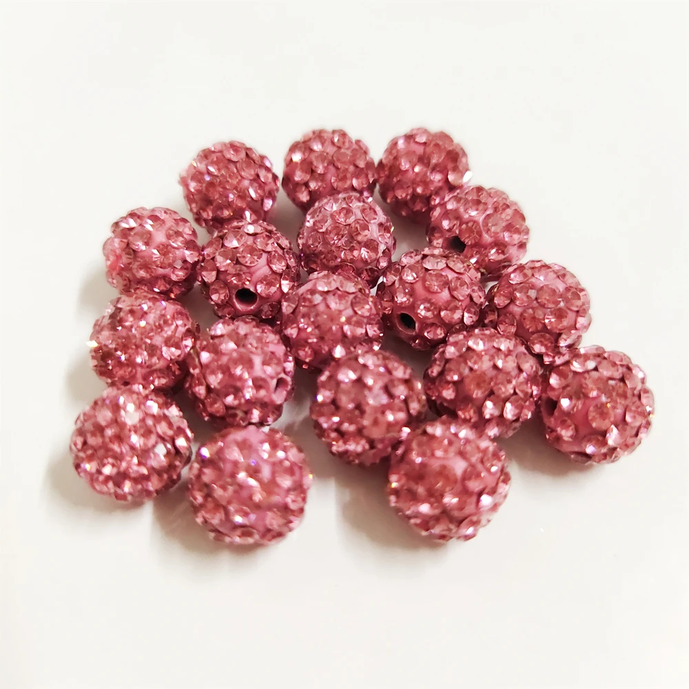 Aaaa + Kwaliteit 6Mm Alle Grootte Kleur Polymeer Klei Met Glitter Strass Glas Bal Kralen Diy Armband Ketting Accessoires