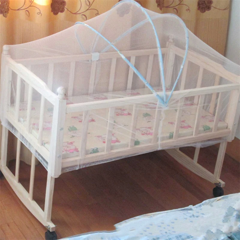 Baby Kids Cradle Mosquito Net Crib Cot Mesh Canopy Infant Toddler Playpens Bed Tent