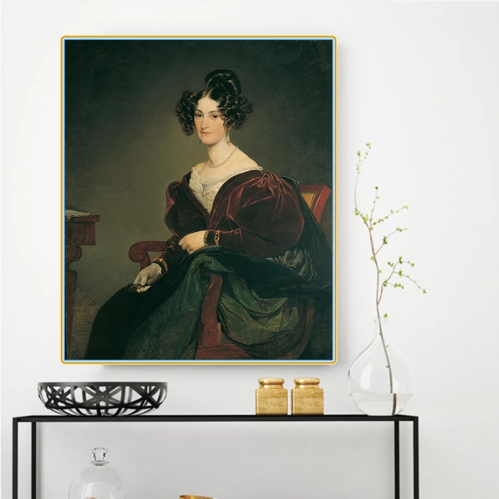 

Friedrich Von Amerling " Amalie Klein " Canvas Oil Painting Picture Print Poster Aesthetic Wall Decor Home Interior Decoration