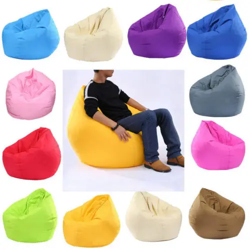 US STOCK Waterproof Stuffed Animal Storage Bean Bag Oxford Chair Cover Zipper Beanbag Toy