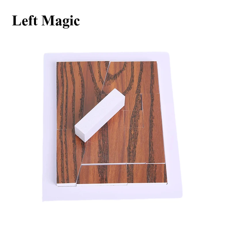 Miracle Block ( Wood Grain ) Magic Tricks Area Never Change Puzzle Magic Building Block Close Up Porps Perpetual Puzzle By Tenyo