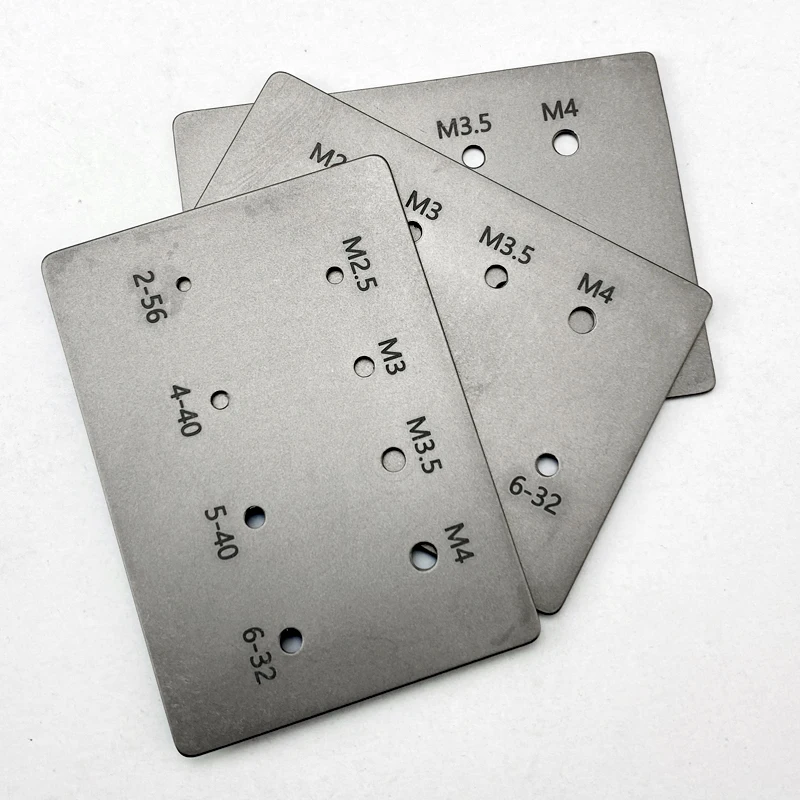 1piece Thread Measuring Card , DIY Tool Accessories Screw Measuring Ruler, DIY Folding Knife Screw Measuring Tool Card