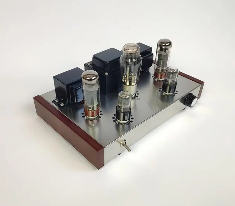 6h9c el34-b tube amplifier, 13w + 13w single-ended class A amplifier, fast transient response, large dynamic range