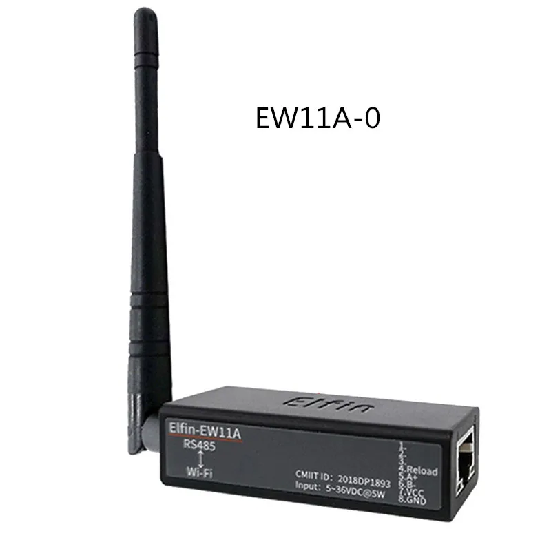 Puerto serie Elfin-EW11 RS485 a Servidor de dispositivo Serial WiFi compatible con TCP/IP Telnet Modbus TCP protocolo IOT convertidor de