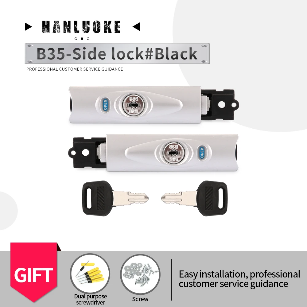 HANLUOKE B35 Travel trolley luggage combination lock accessory  three lock buckle customs fixed lock universal