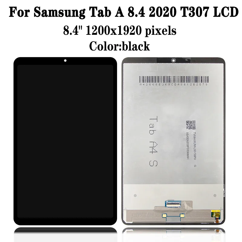 Imagem -02 - Tela Lcd e Digitalizador para Samsung Tab Montagem Completa 8.4 Aaa Plus Sm-t307u Lte 2023