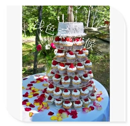 

Hot shopping free selling/Free Shipping 7 Tier Pmma Cupcake Display / Acrylic Cake Stand In Service Equipment