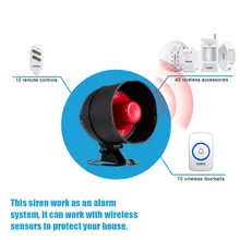 Wireless Security Alarm System with Siren and Sensors #3