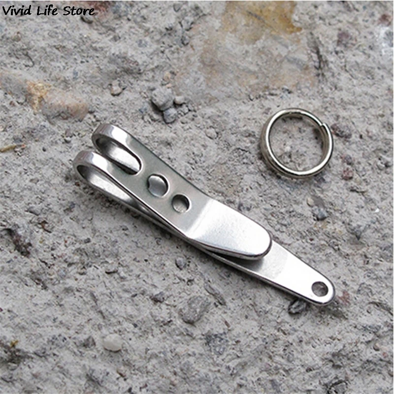 EDC Bag Suspension Clip with Key Ring Carabiner Stainless Steel Outdoor Quicklink Tool