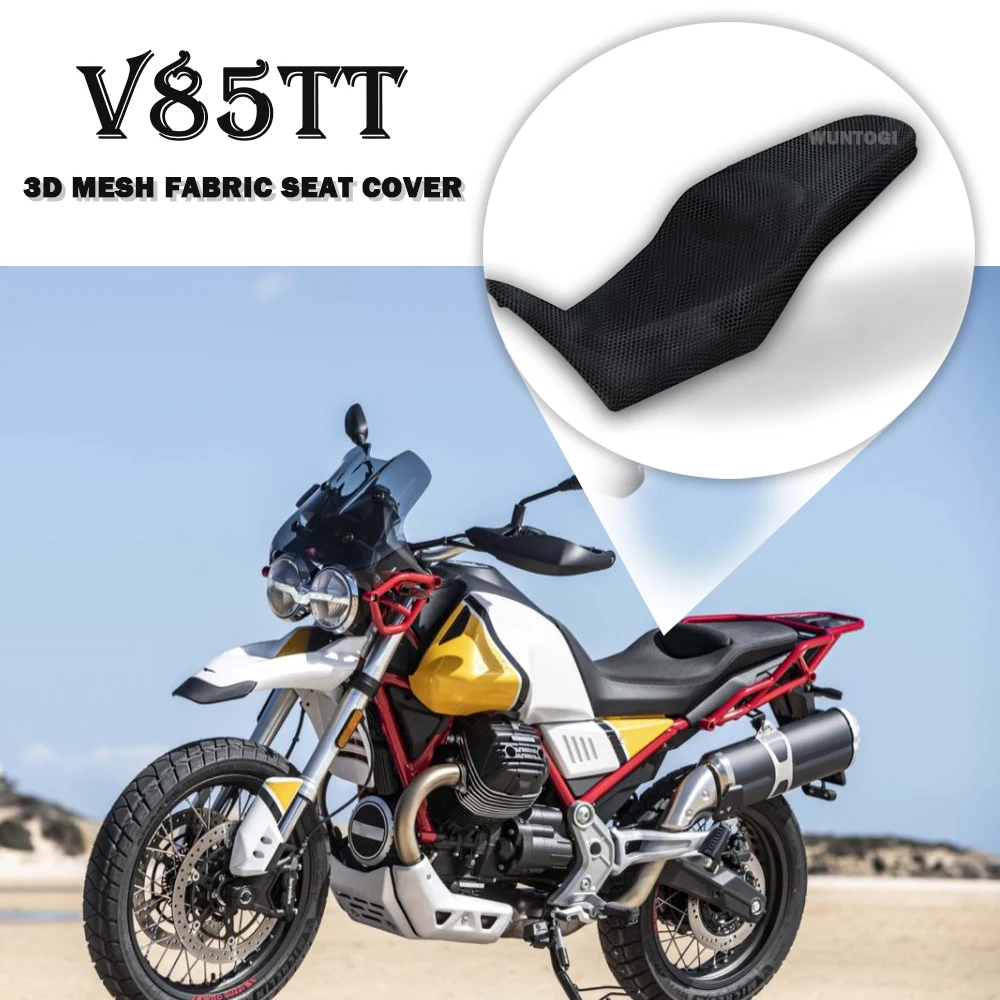 

Motorcycle Protecting Cushion Seat Cover For Moto Guzzi V85 TT V85TT 2019-2021 Fabric Saddle Seat Cover Accessories